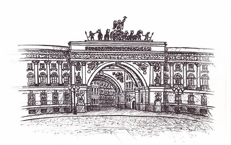 Раскраска зимний дворец. Эрмитаж в Санкт-Петербурге