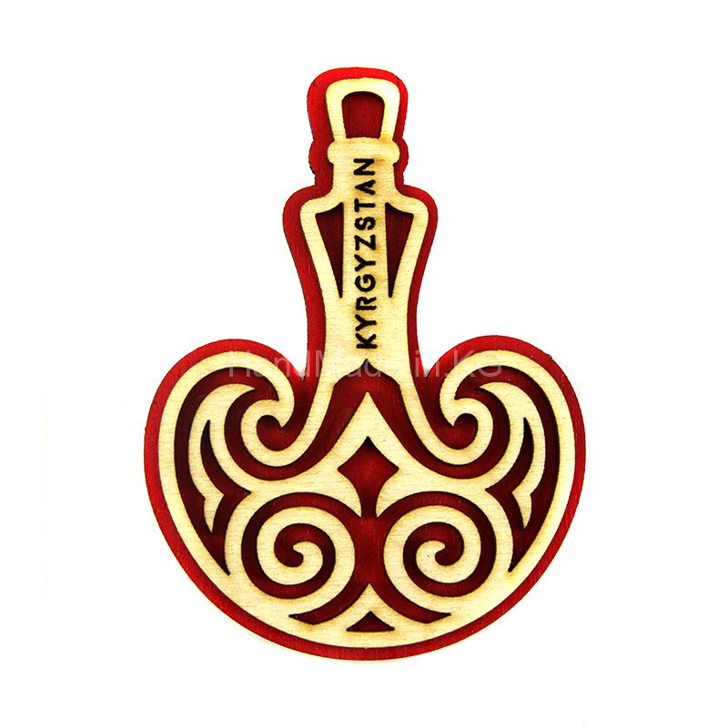 Казахский орнамент на посуде