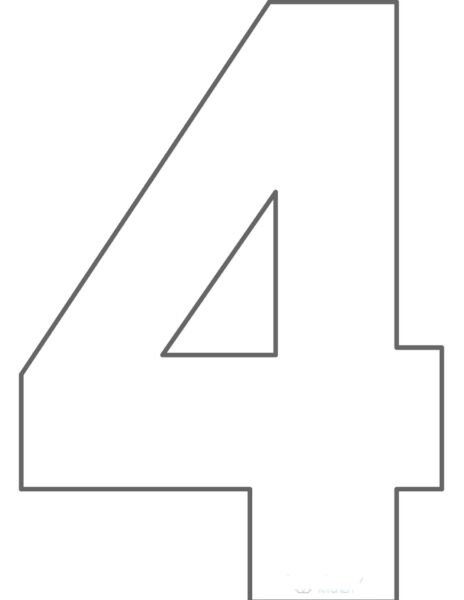 Торт цифра четыре