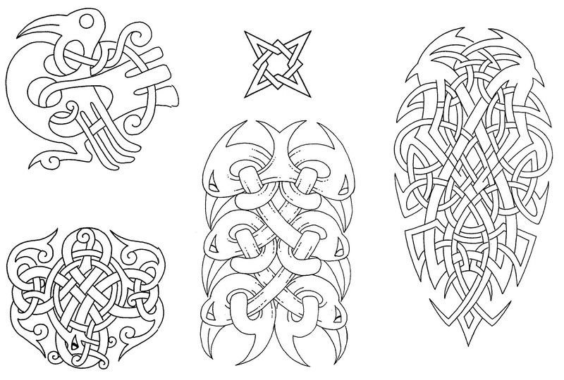 Кельто скандинавские узоры