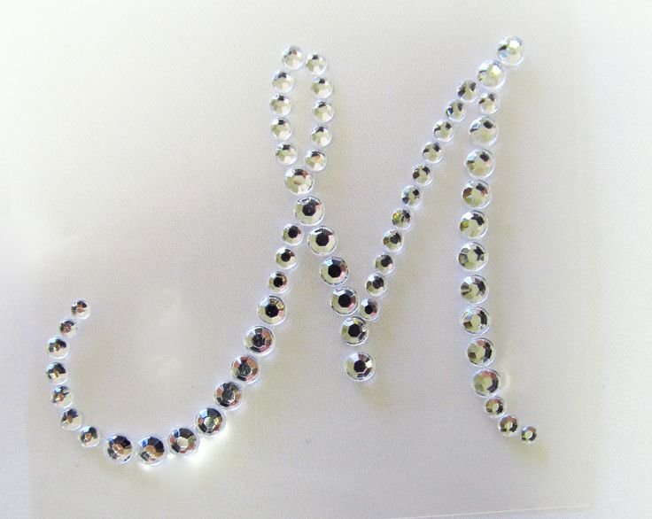 Буквы стразами Сваровски