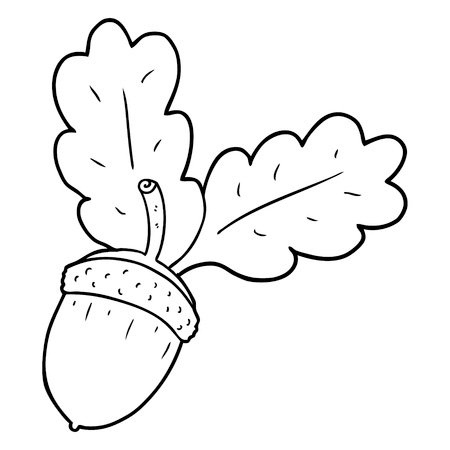 Желудь трафарет