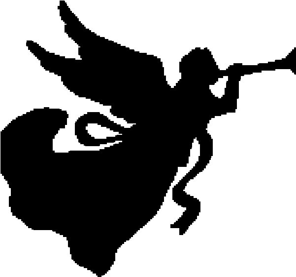 Ангелочек силуэт