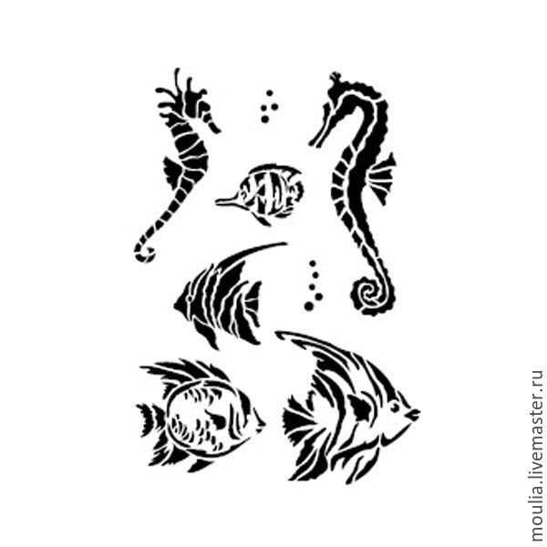 Трафарет "рыбки"