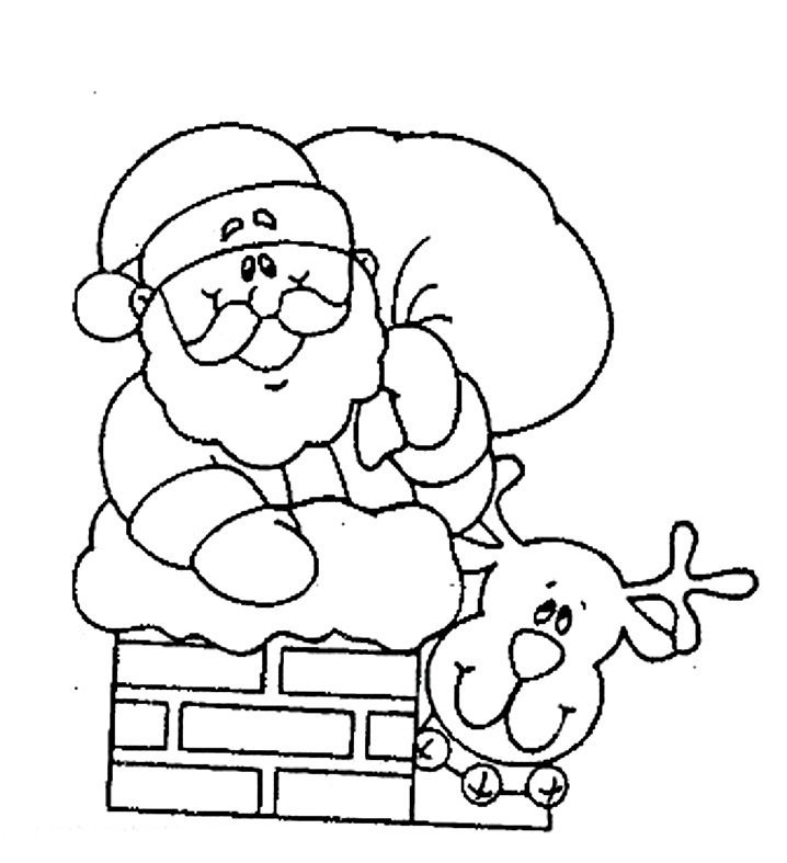 Дед Мороз раскраска