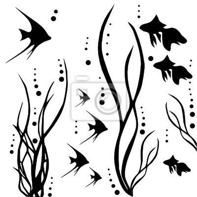 Трафарет "рыбки"