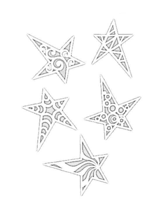 Трафарет Звёздочки