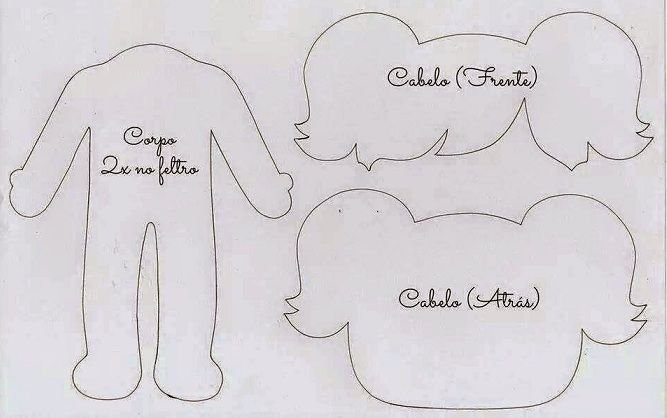 Красивые куклы из фетра с выкройками