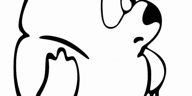 Пятачок трафарет