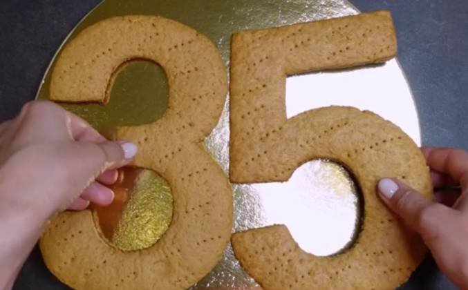 цифры для медового торта