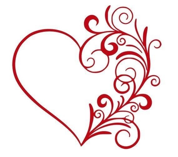 Узор сердечки