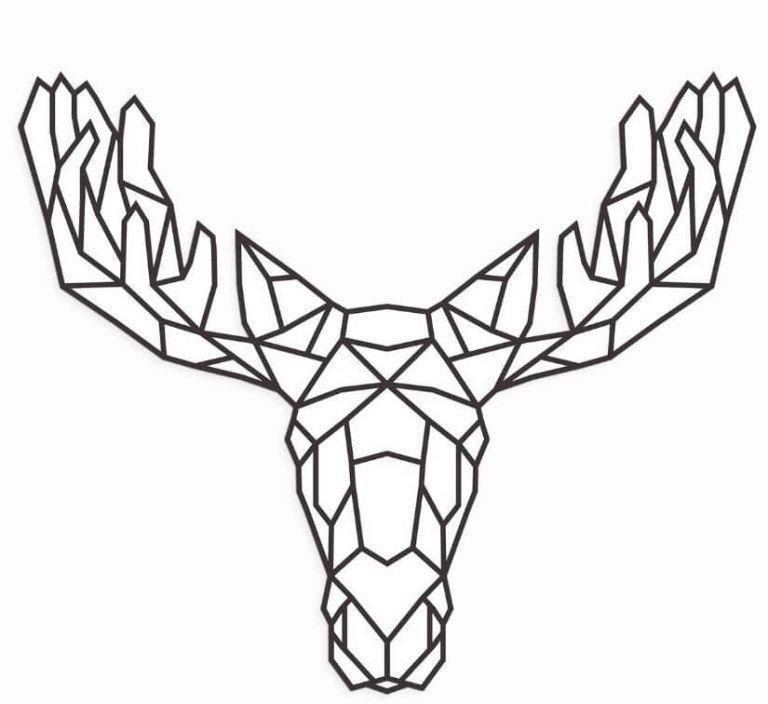 Геометрические животные эскизы