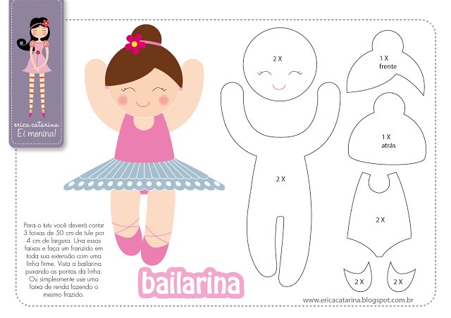 Куколка из фетра выкройка