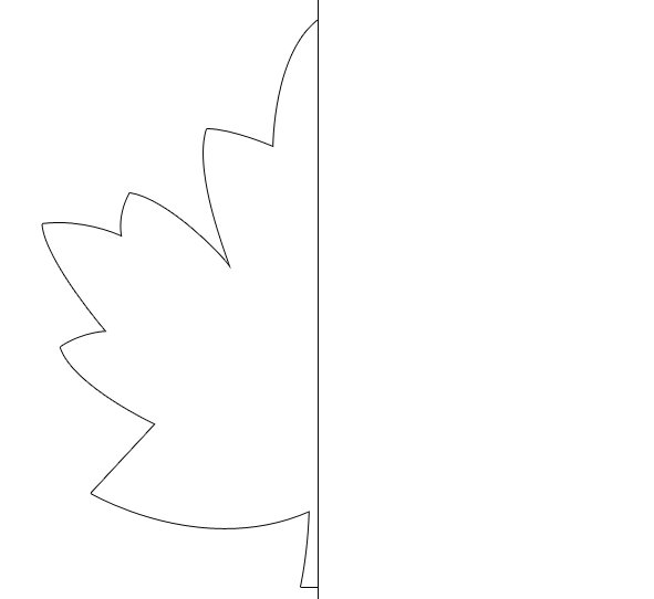 Листья шаблон