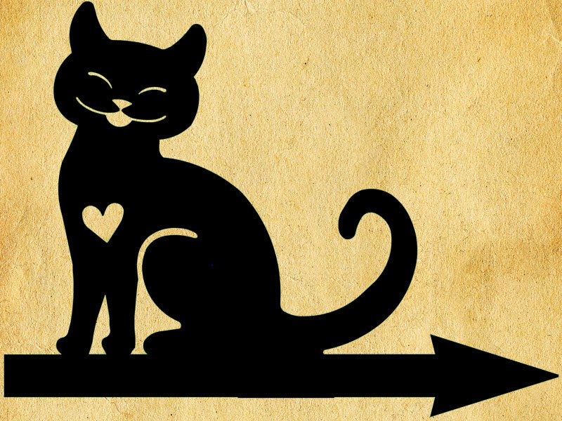 Трафарет кошки