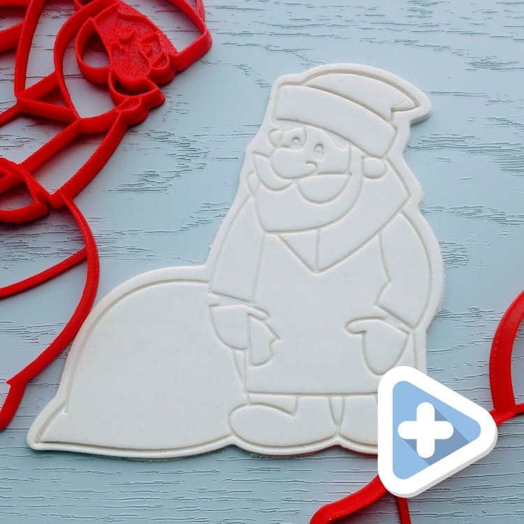 Трафареты для пряников дед Мороз