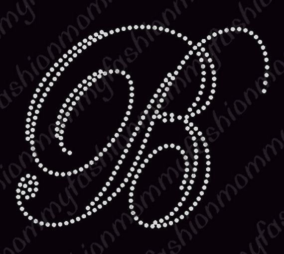 Буквы стразами трафарет