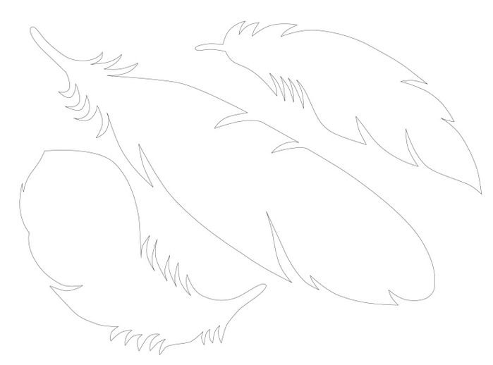 Перо трафарет