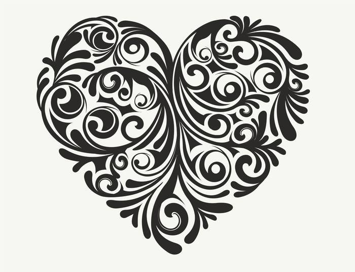 Вензель сердце