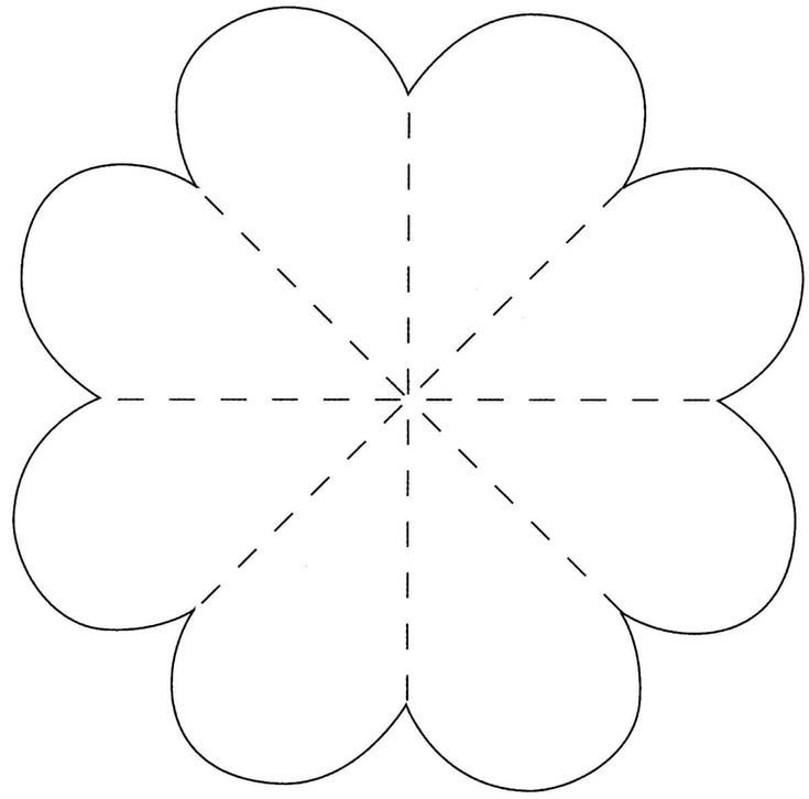 Трафареты для объемных цветов