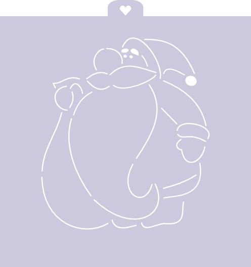 Трафареты для пряников дед Мороз