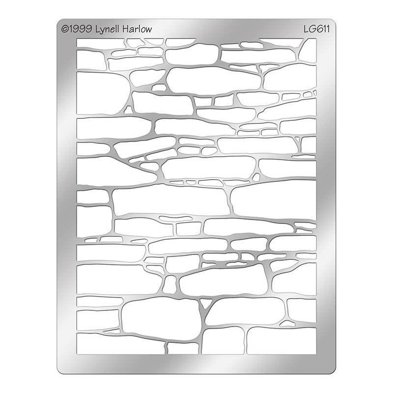 Трафарет дикий камень