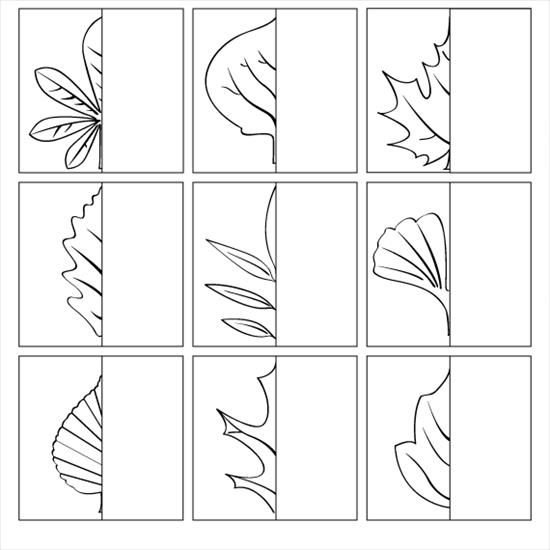 Дорисуй вторую половину