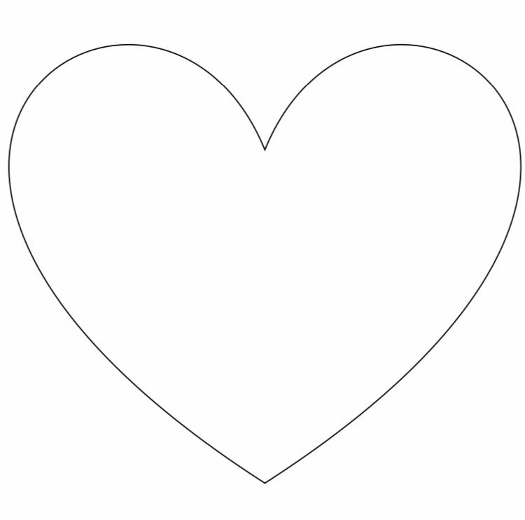 Сердечко шаблон