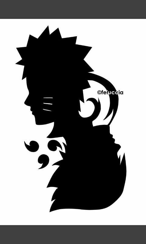 Силуэты аниме персонажей