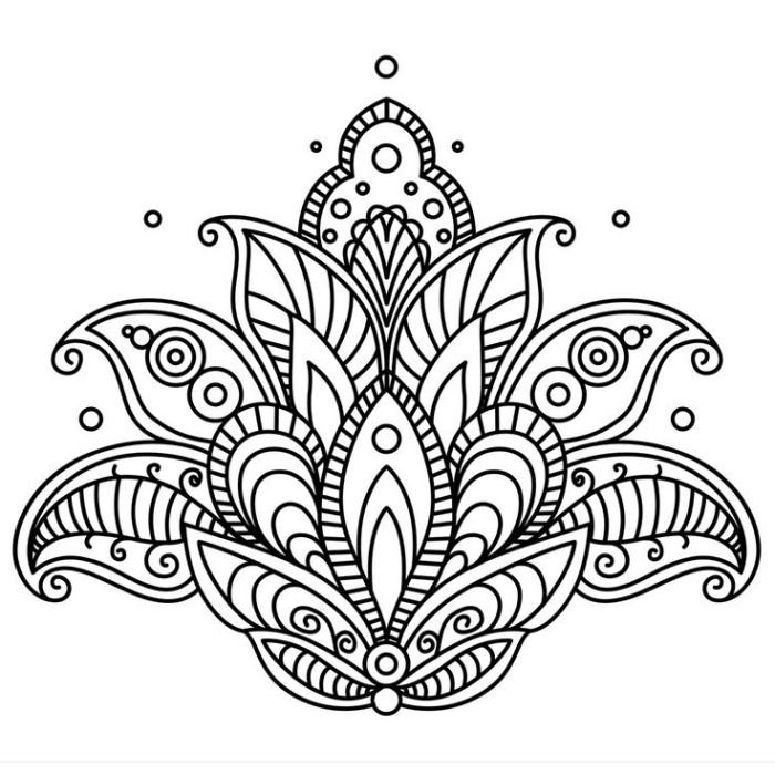 Индийский растительный орнамент