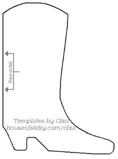 Шаблон татарского сапога