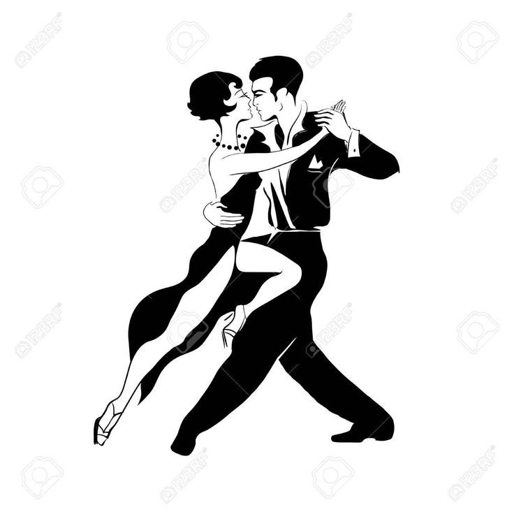 Эскиз танцевальной пары