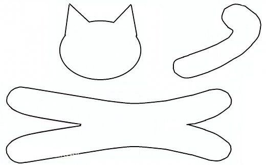 Кошка из картона и бумаги