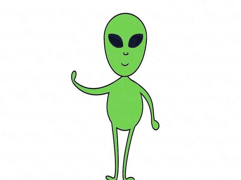 Инопланетянин рисунок для детей