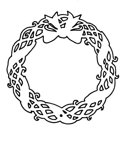 Вытанки новогодних веночков