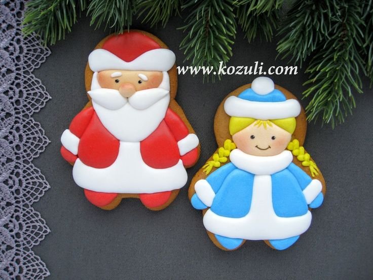 Пряники дед Мороз из формы