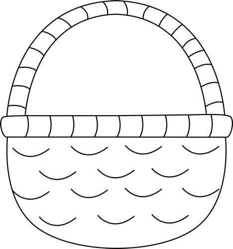 Корзинка контур