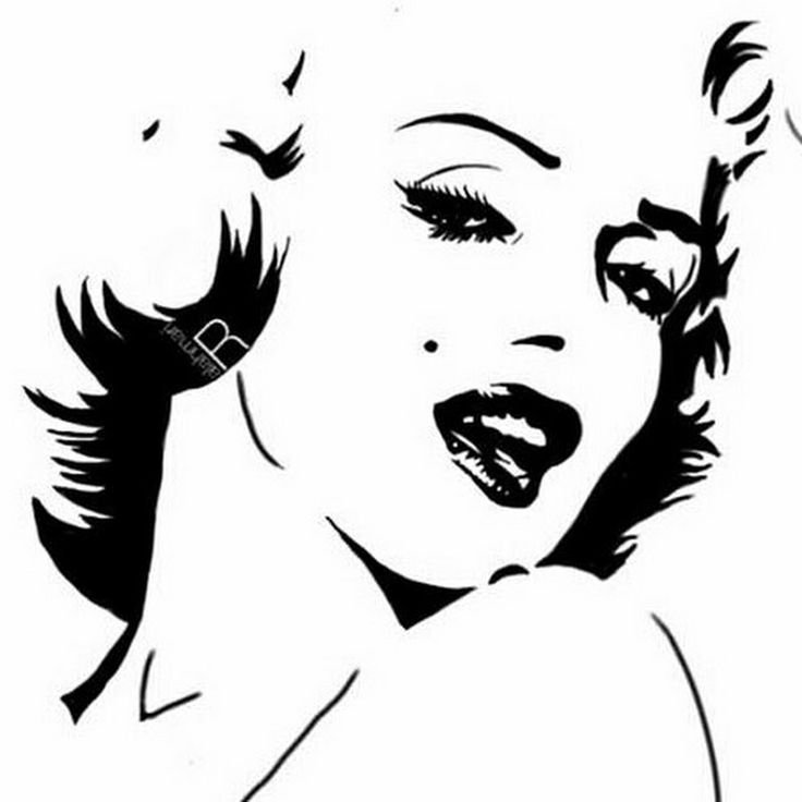 Силуэт Мэрилин Монро