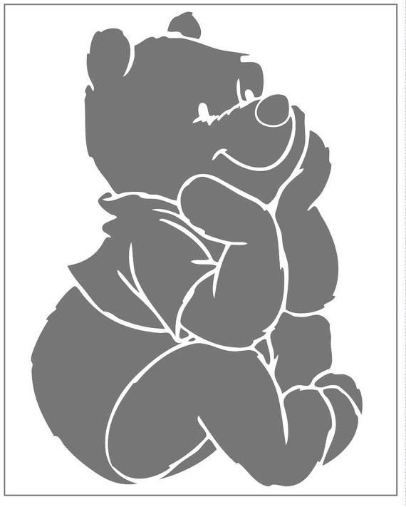 Винни пух силуэт