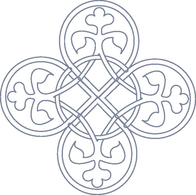 Крест Византийский православный орнамент