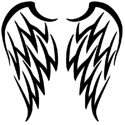 Крылья тату эскиз