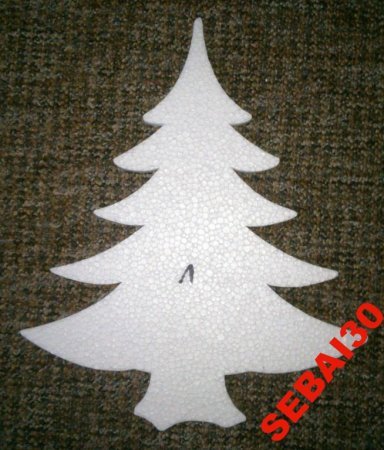 Елка для вырезания из пенопласта