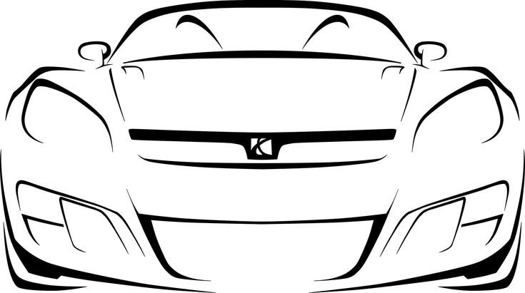 Машина спереди вектор