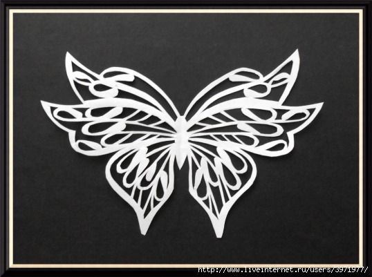 Ажурные бабочки для вырезания
