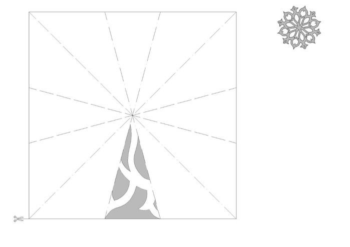 Снежинки из бумаги трафареты для вырезания