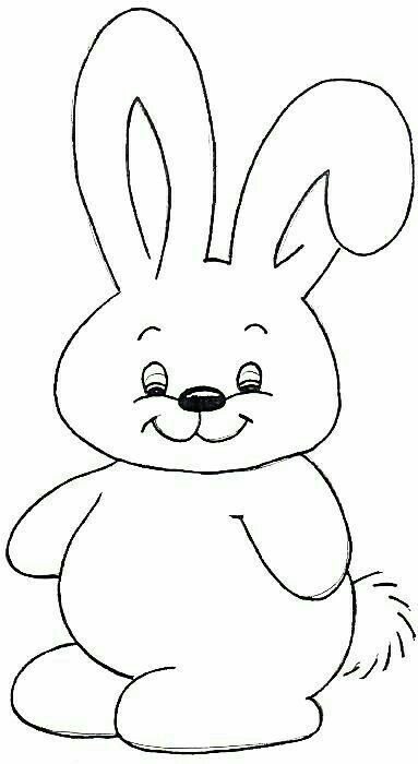 Заяц раскраска для детей