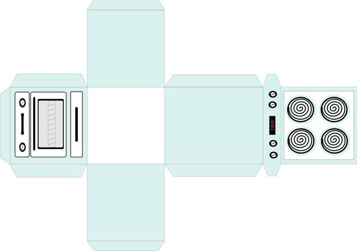 Развёртка коробочки для склеивания