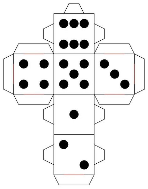 Кубик распечатка