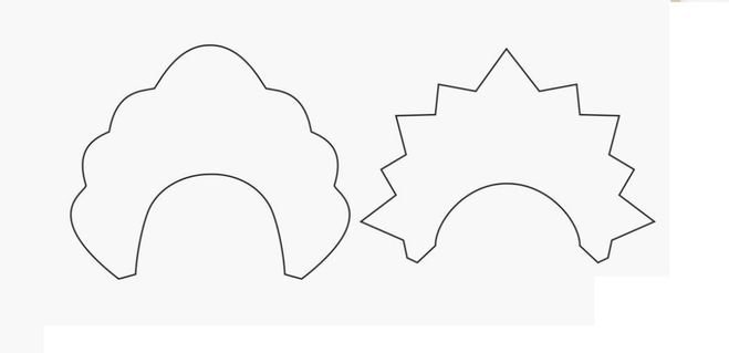 Аппликация шляпы короны и кокошники