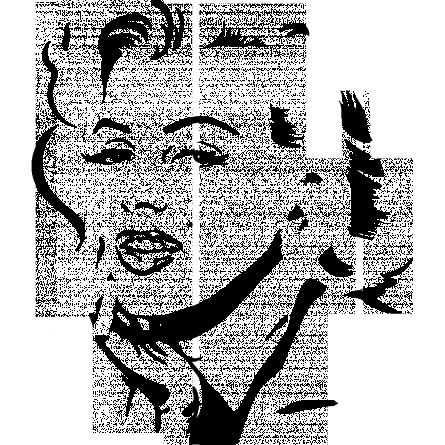 Портрет Мэрилин Монро силуэт